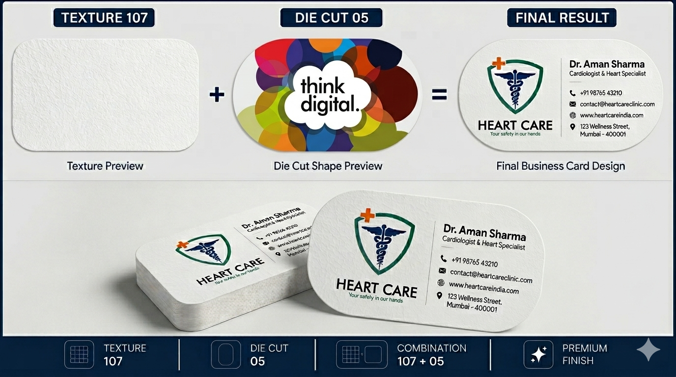 Texture Business Cards 800 GSM