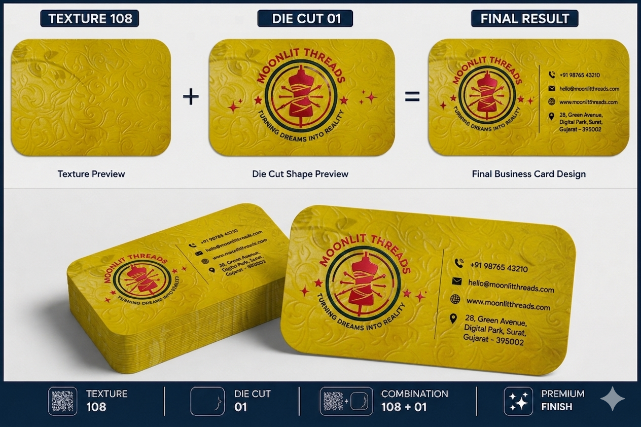 Texture Business Cards 800 GSM