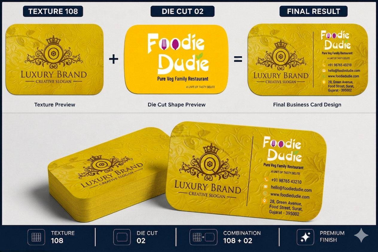 Texture Business Cards 800 GSM