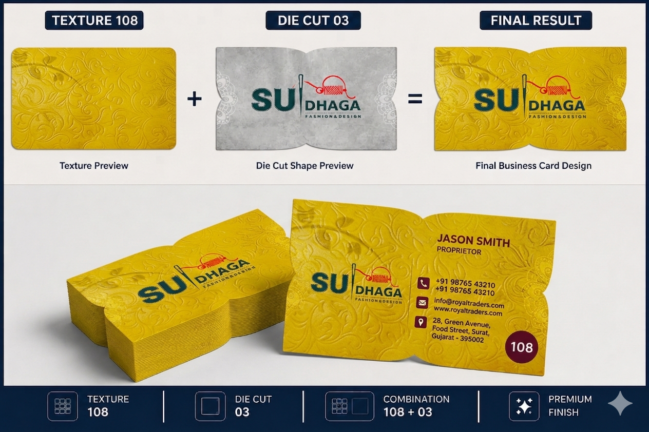 Texture Business Cards 800 GSM