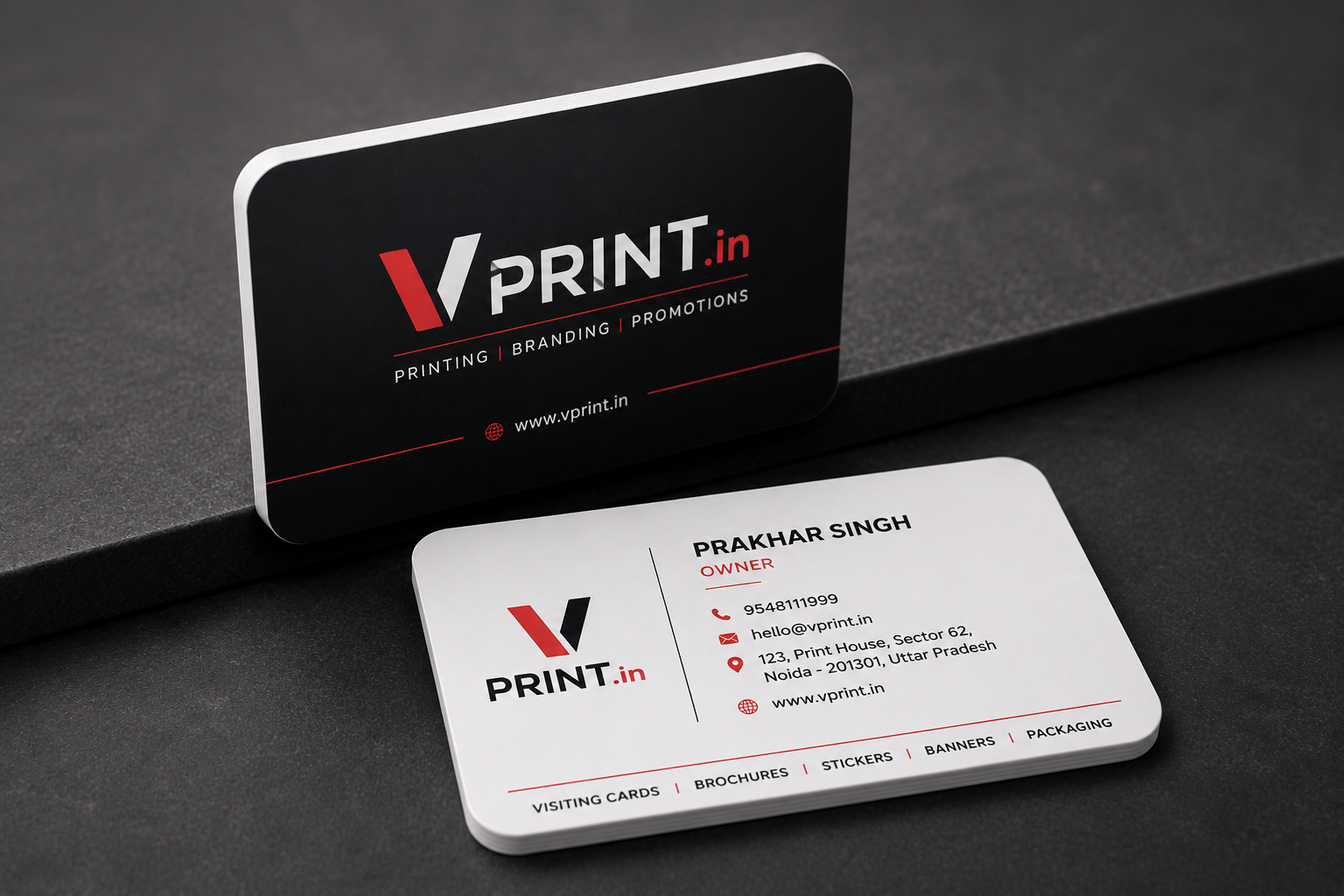 Premium PVC Business Cards – 800 Micron