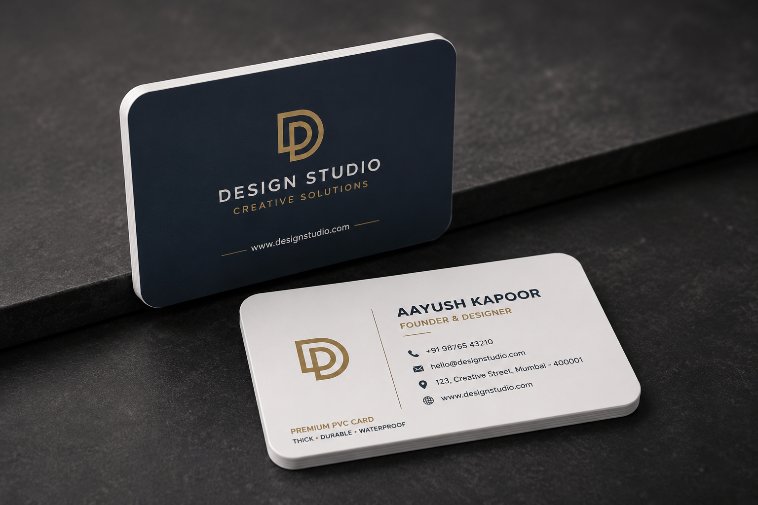 Premium PVC Business Cards – 800 Micron