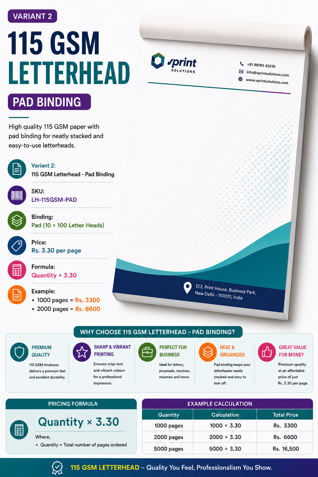 115 GSM Letterhead