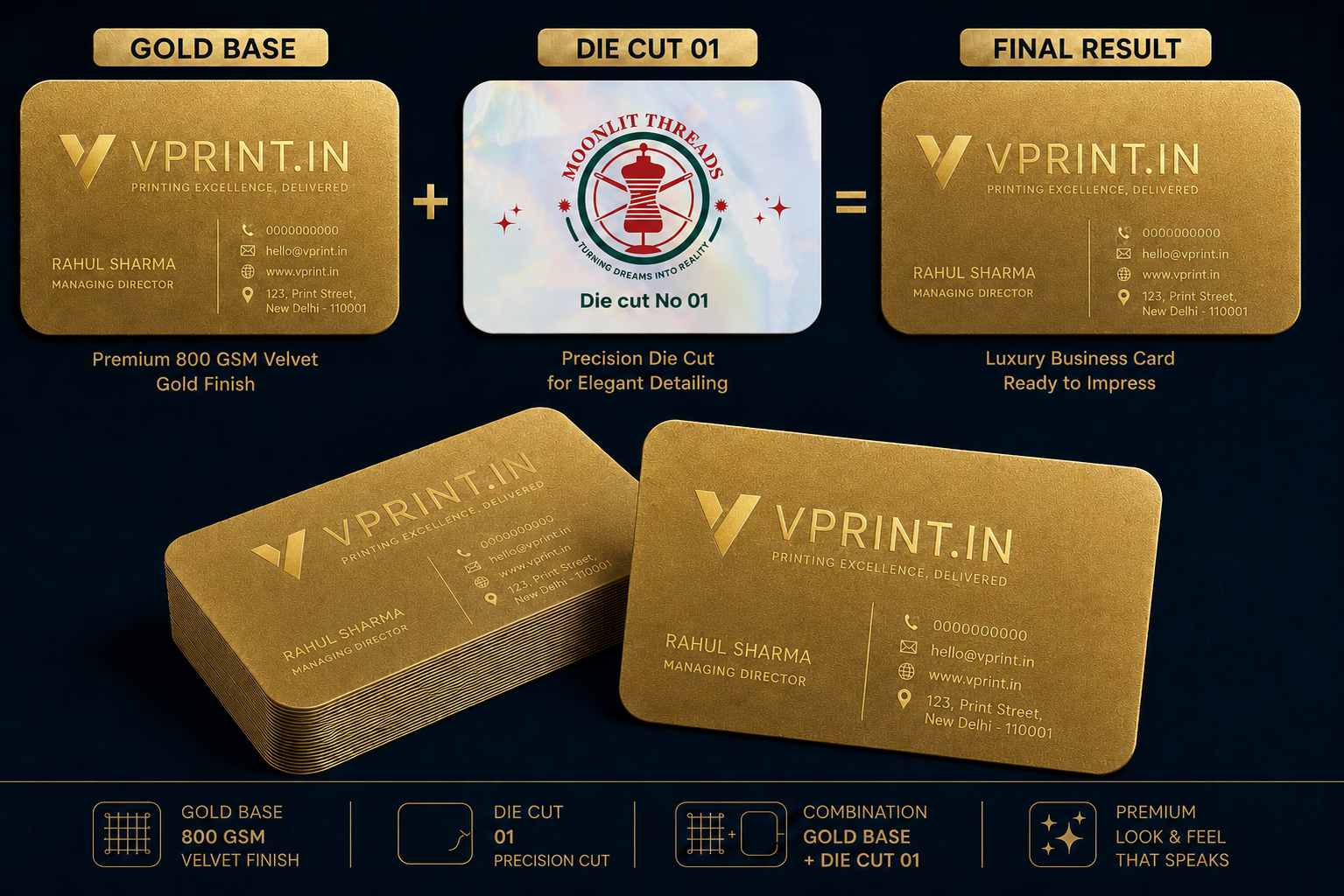 Velvet Business Cards 800 GSM