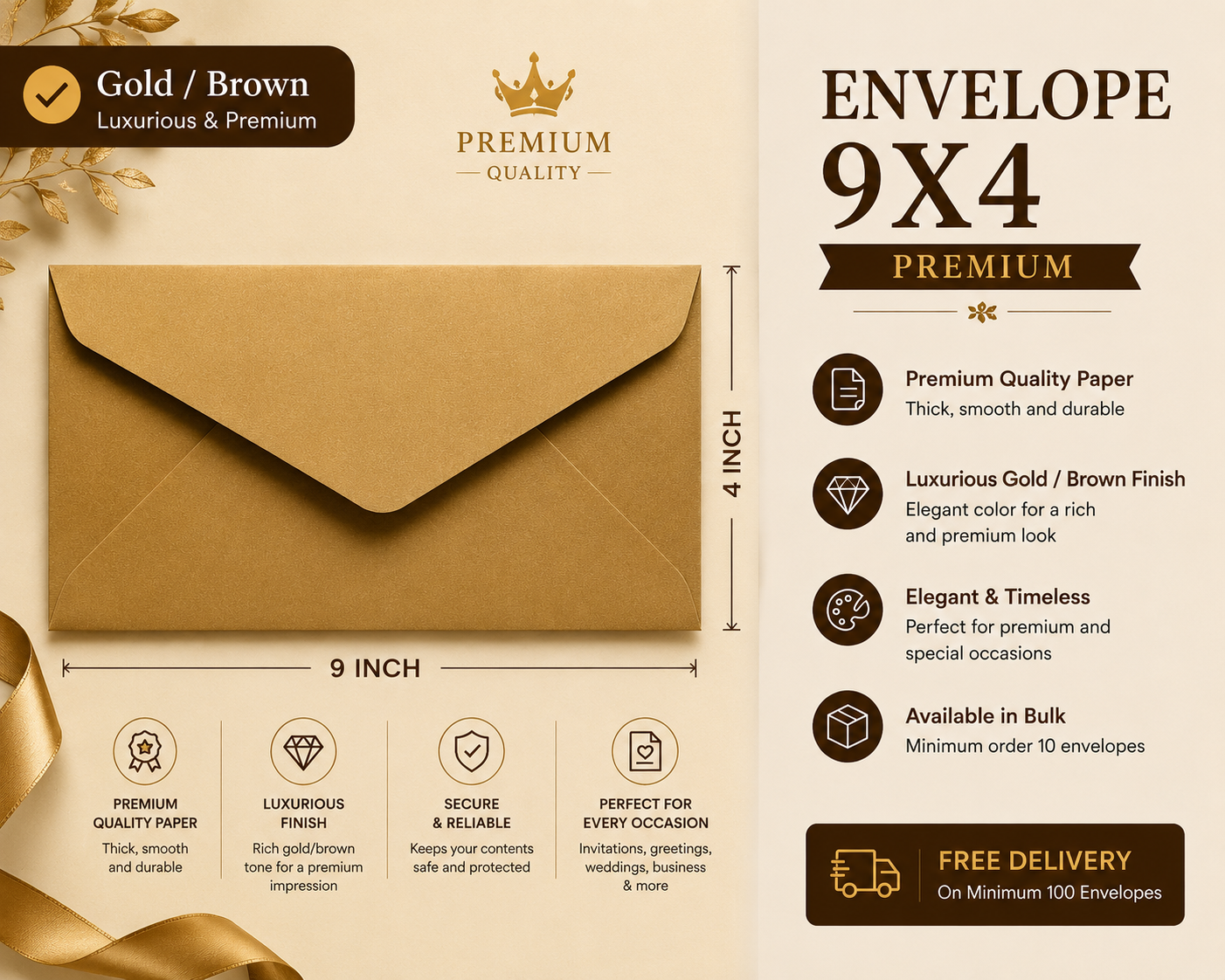 Envelope 9X4 - Premium