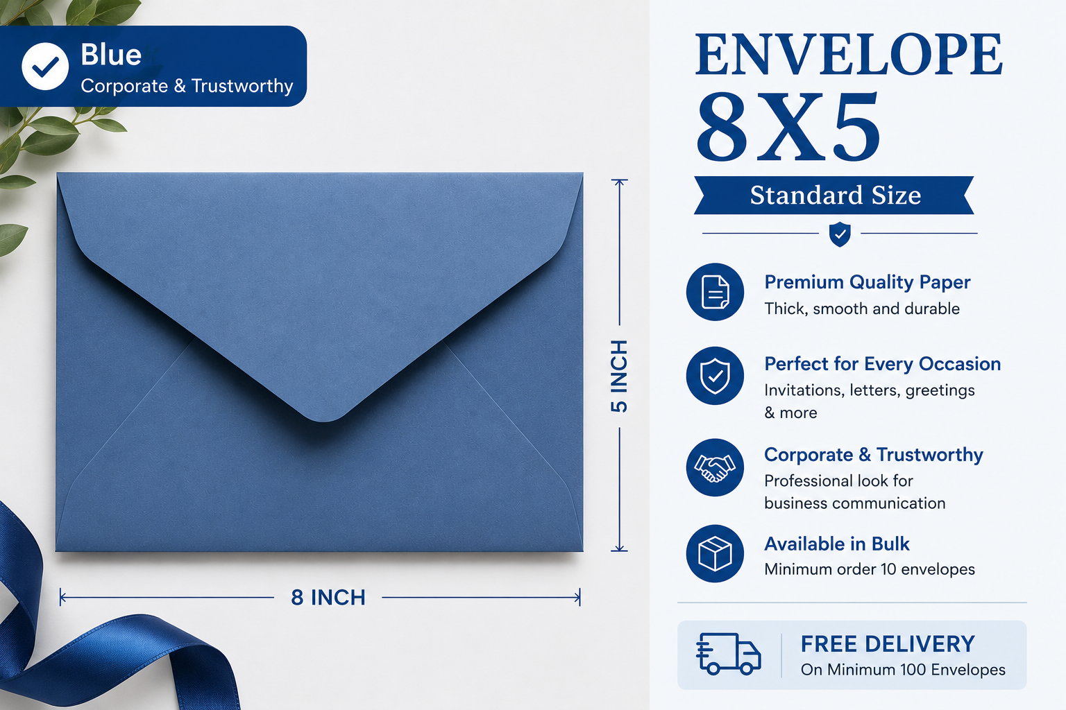 Envelope 8X5 - Standard Size