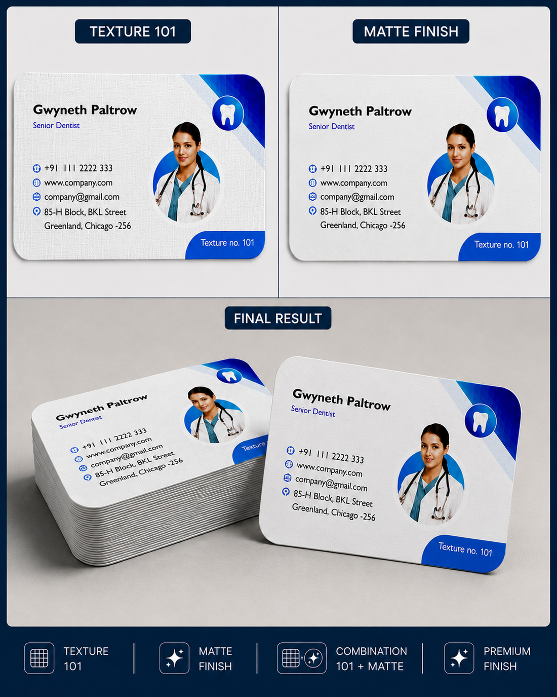 Texture Business Cards 300 GSM