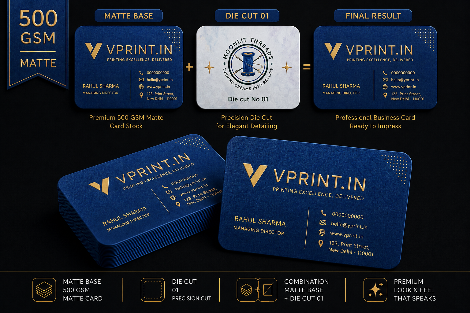 Velvet Business Cards 500 GSM