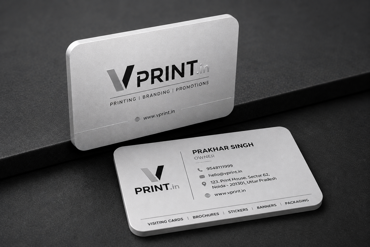 Premium PVC Business Cards – 800 Micron