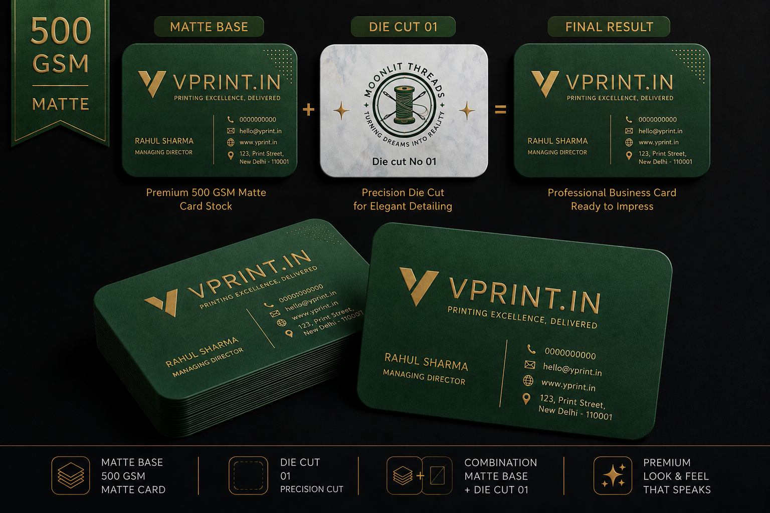 Velvet Business Cards 500 GSM