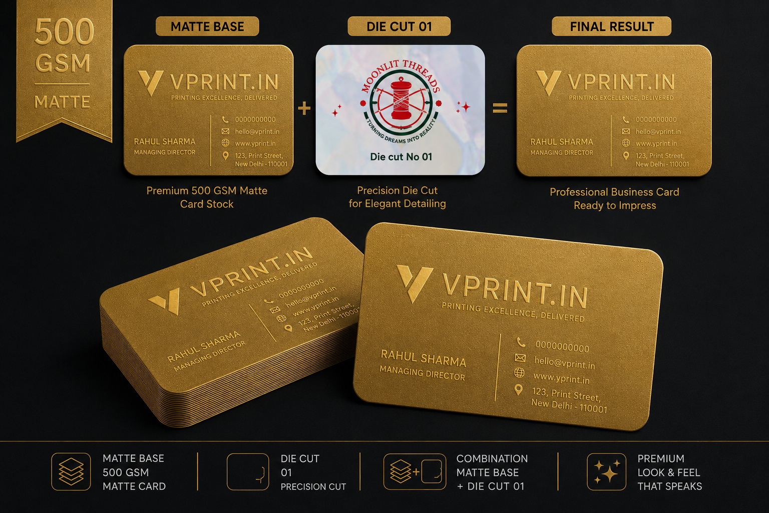 Velvet Business Cards 500 GSM