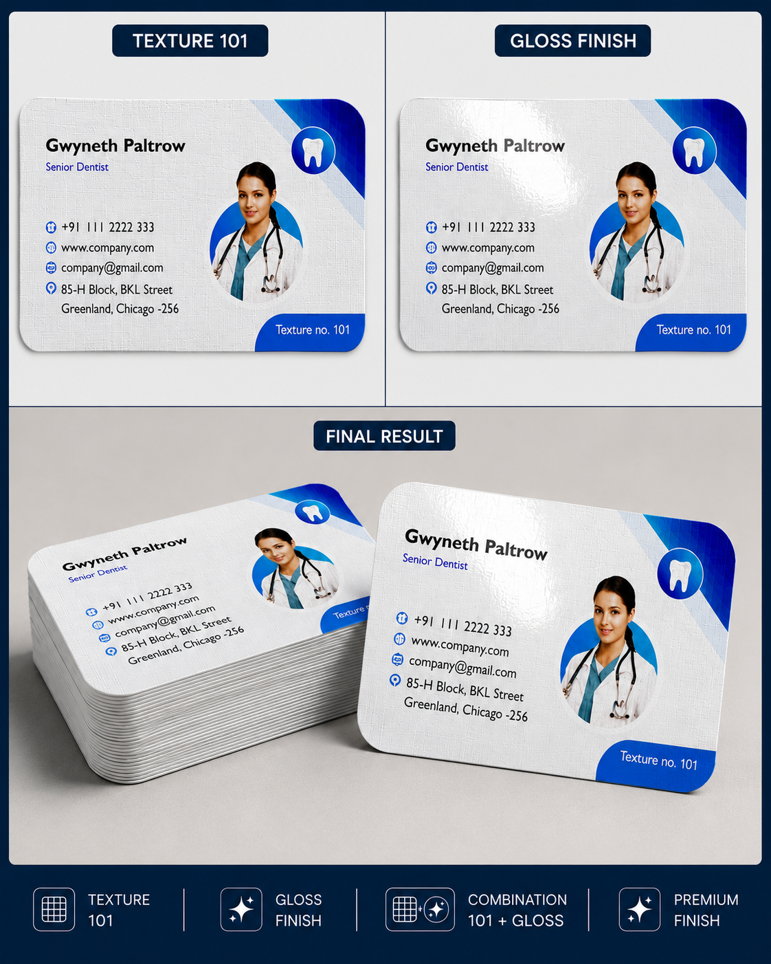 Texture Business Cards 300 GSM