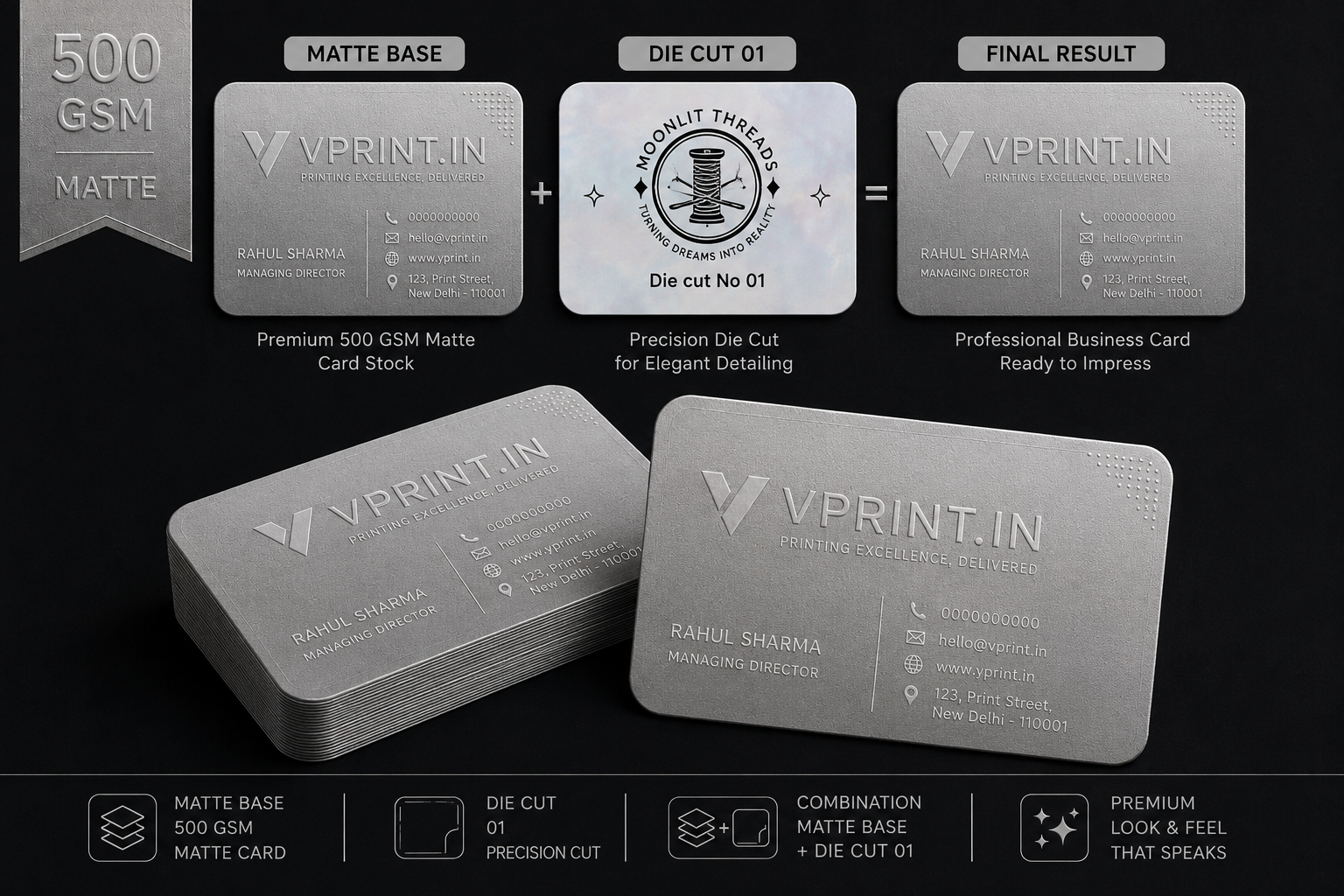 Velvet Business Cards 500 GSM
