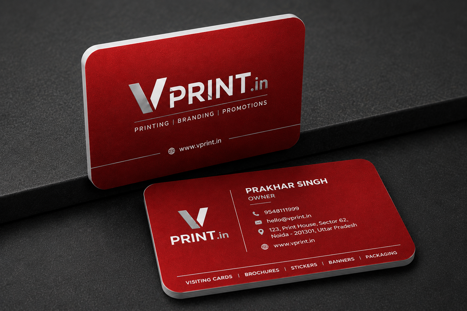 Premium PVC Business Cards – 800 Micron