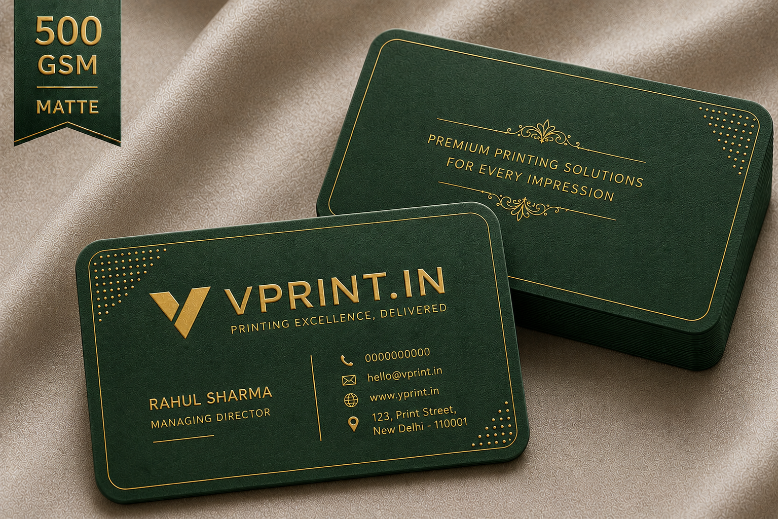Velvet Business Cards 500 GSM