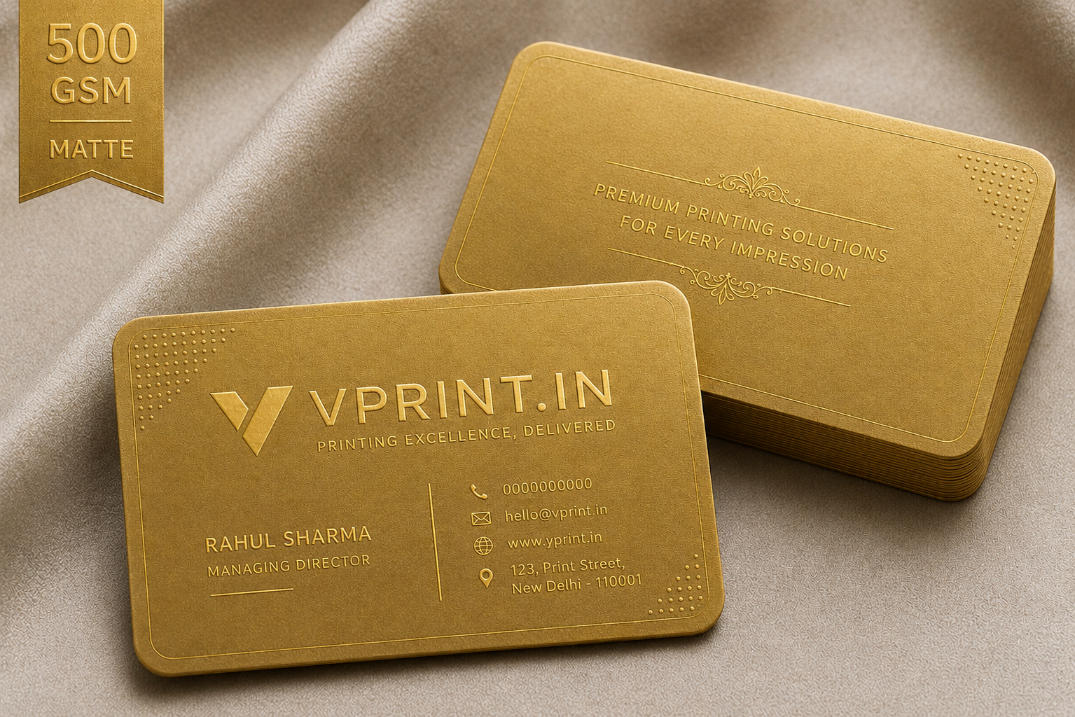 Velvet Business Cards 500 GSM