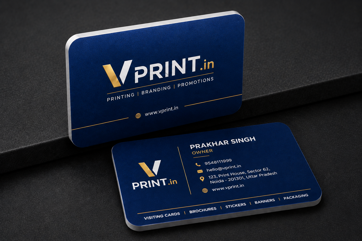Premium PVC Business Cards – 800 Micron