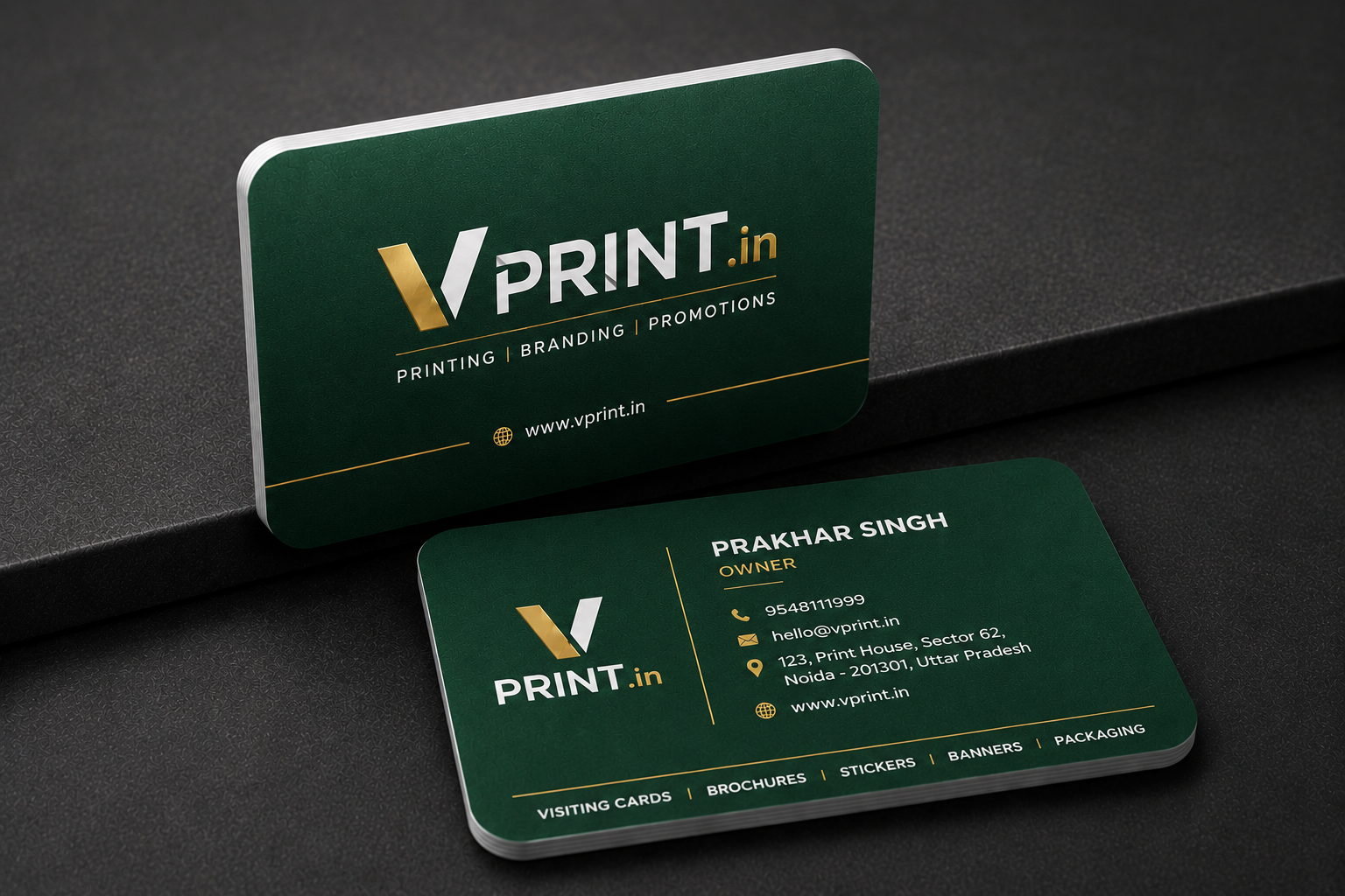 Premium PVC Business Cards – 800 Micron