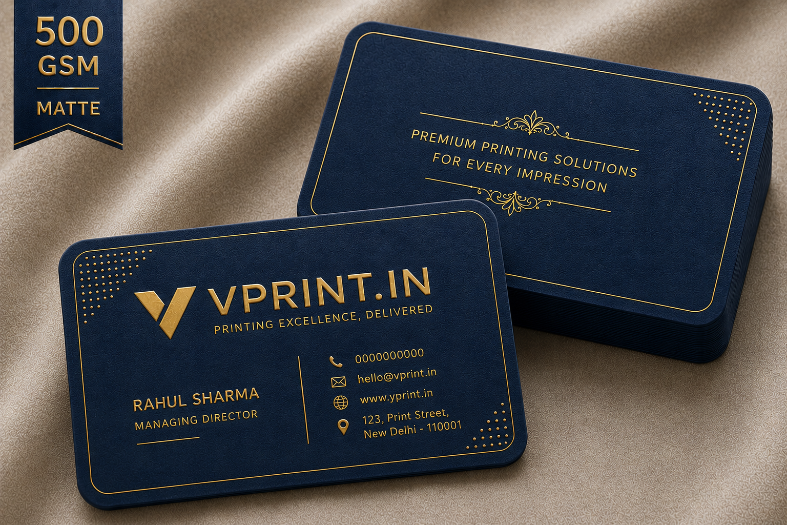 Velvet Business Cards 500 GSM